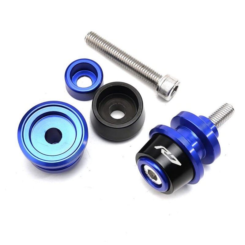 MOWOK Swingarm بكرة منزلق يناسب YAMAHA R7 YZFR7 YZF R7 2021 2022 ملحقات الدراجات النارية حامل مسامير (أسود) - Image 5